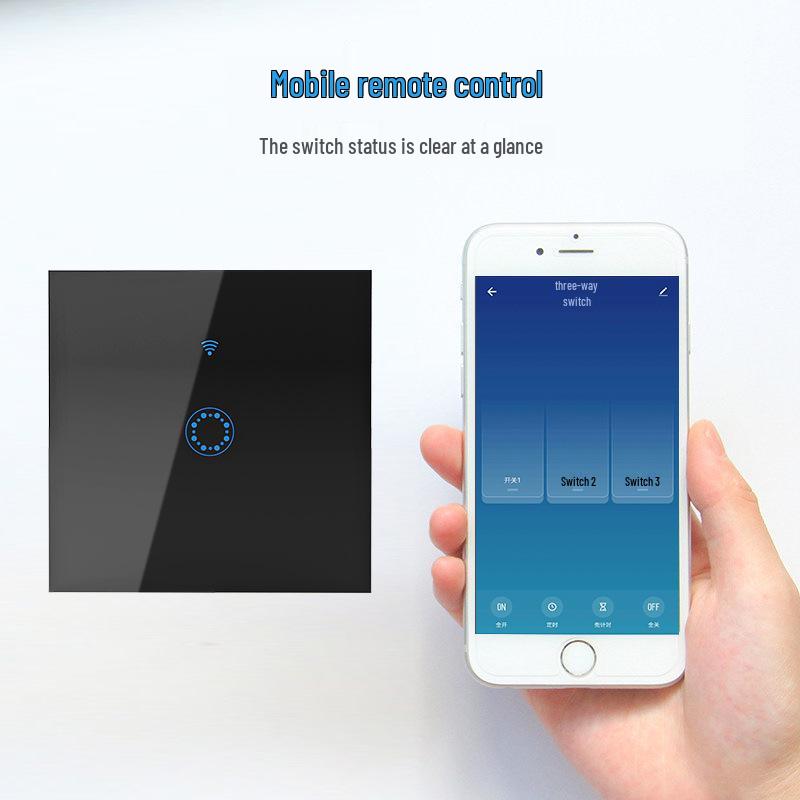 

Smart WiFi Touch Remote Control Switch - 1/2/3 Way, Timer & Alexa Voice Compatible