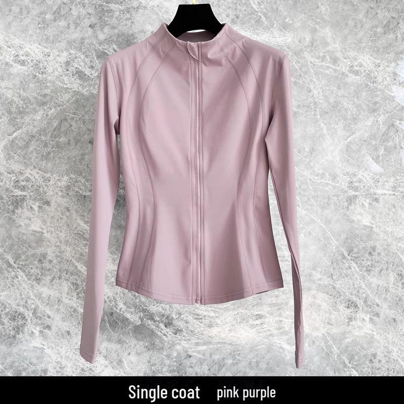 

Женская спортивная куртка - спортивный топ с длинными рукавами для весны и осени, идеально подходит для йоги и бега L