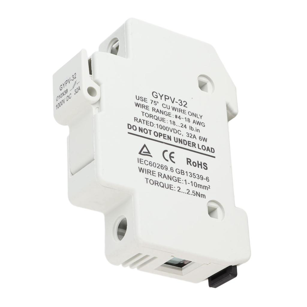 1P 32A 1000VDC Solar-PV-Sicherungshalter 1000VDC 20A Photovoltaik-Sicherungssatz für Kurzschlussschutz