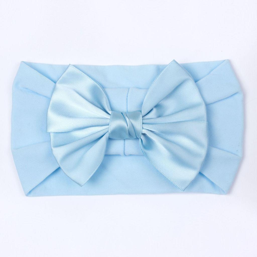 2023 Soft Nylon Wide-Brim Bow Headscarf for Babies and Kids
