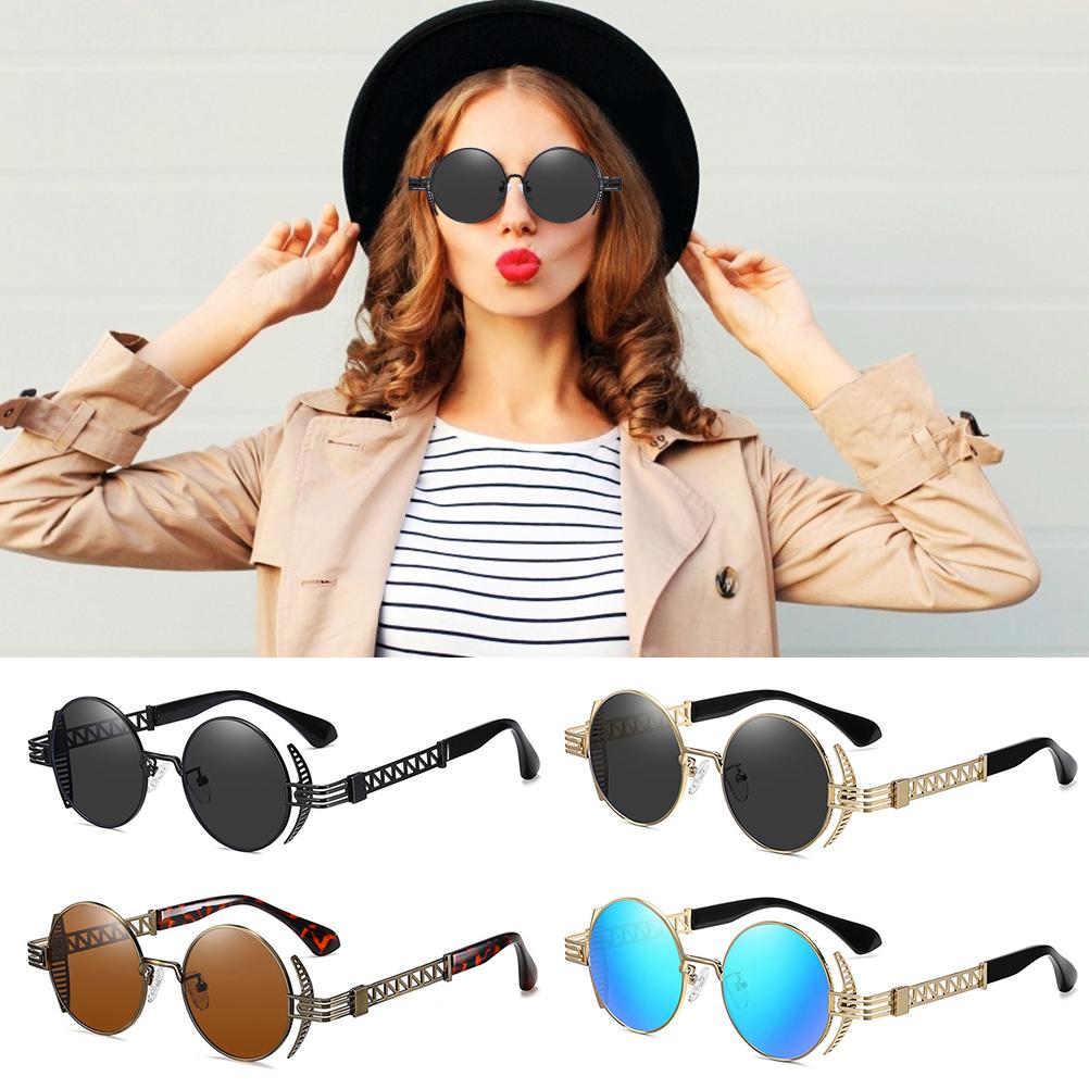 Vintage Punk Style Sunglasses Retro Round Metal Frame Sun Glasses Men Fashion Glasses