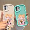 Cute Girl Soft Phone Cover for Samsung Galaxy A52 A73 A12 A11 S24 Ultra 5G S23 S22 S21 S20 FE Wave Edge Shockproof Protective Rubber Case