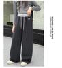 Girls' 2025 Fleece Wide-Leg Sweatpants - Fashionable, Thick, Casual Sports Pants for Autumn and Winter