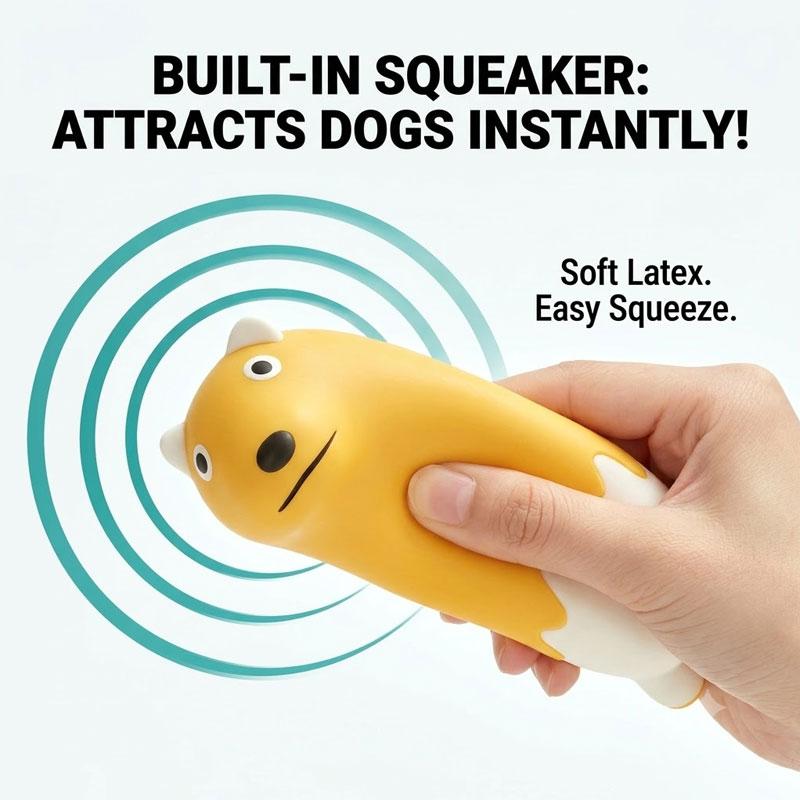 Squeaky Latex Dog Toy Bite Resistant Dogs Chew Toys Interactive Puppy Toys for Boredom Relief Molar Teeth Cleaning Pets Supplies