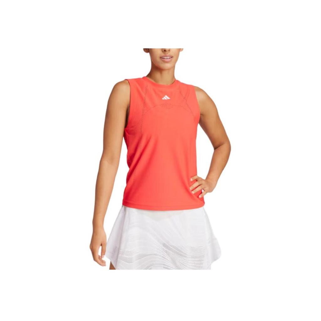 Adidas Climacool Tennis FW24 Simple Comfortable Fashion Tank Top Women Tops Orange JE7117
