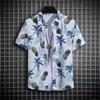 Hawaiian Short Sleeve Shirts For Men Summer Anime Style Graphic Print Cartoon Floral Oversized Original Harajuku Luxury Goth New