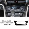 Carbon Fiber Interior Dashboard AC Air Condition Switch Cover Trim For Mitsubishi Eclipse Cross 2018 - 2026 Interior Accessories