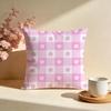 Sunny Spring Pastel Gingham Cushion Cover Soft Pillow Cases for Home Bedroom Living Room Sofa