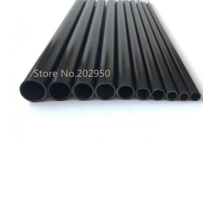 8 unidades/lote Nuevo Tubo de Fibra de Carbono 3K 2mm/3mm/4mm/5mm/6MM/7MM/8MM/10MM para Cuadricóptero Multicóptero (500 mm)