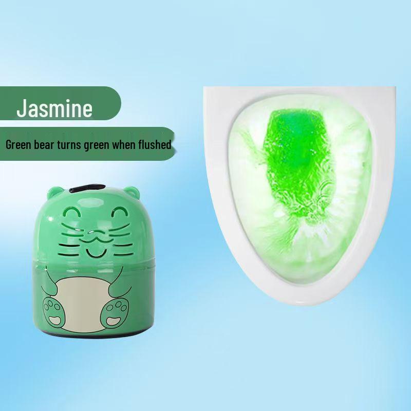 Little Bear Blue Bubble Toilet Cleaner - Fragrant Descaling & Deodorizing Bathroom Tablet