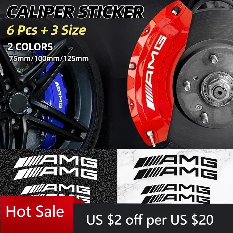 Caldo W204 2025 GLC GLK Caldo Caldo Per Auto AMG Per Mercedes benz AMG 6pz Styling Auto Adesivi Pinze Freno Auto Per AMG Mercedes Ben