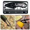 Outdoor Multi-purpose Stainless Steel Tool Card Trap Fish Hook/ Outdoor Camping Tool