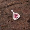Pink Tourmaline Gemstone 925 Solid Silver Jewelry Zircon Pendant 0.99" For Gift CZP-8-9