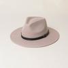 Autumn and winter new fashion casual belt buckle decorative wool woolen jazz hat shopping stage retro wool felt top hat