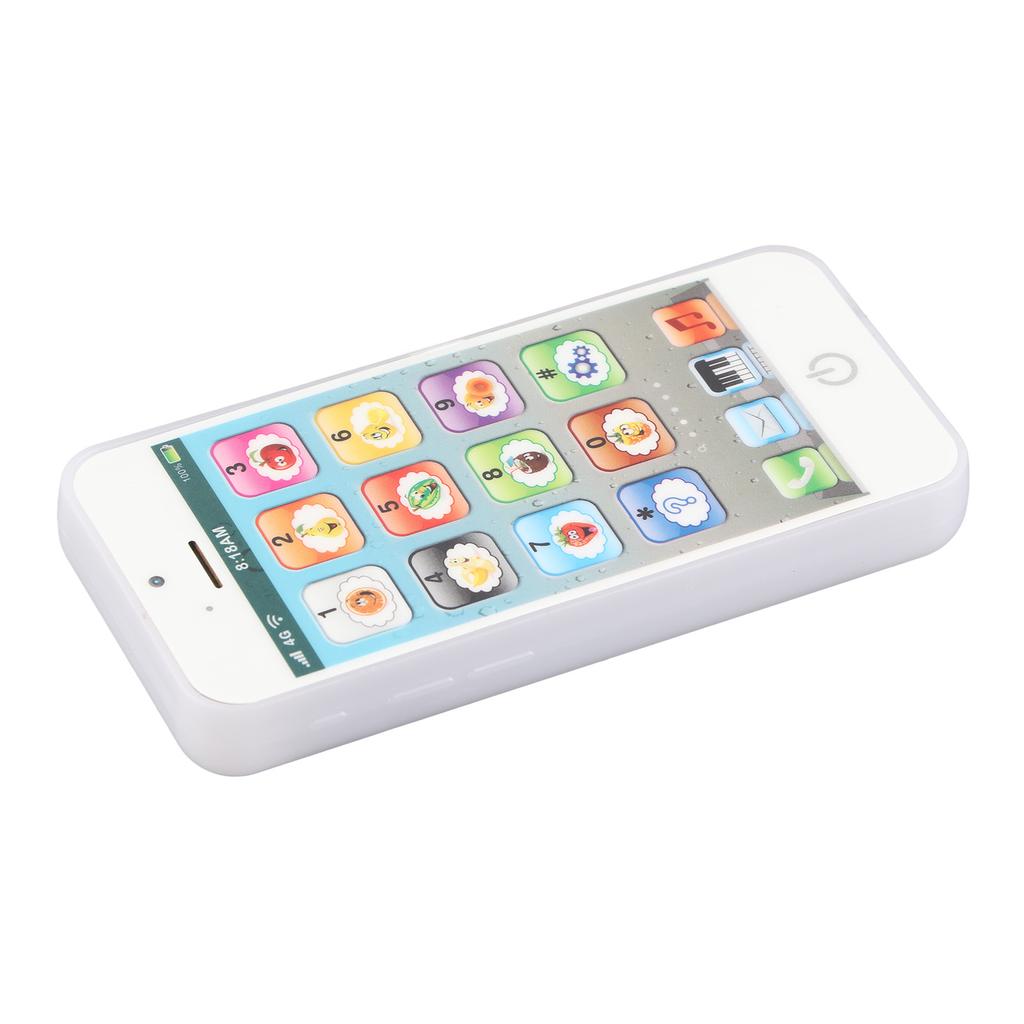 Baby Mobile Phone Toy Simulation Shaped Clr Music Cool Light English Mobile Phone Toy