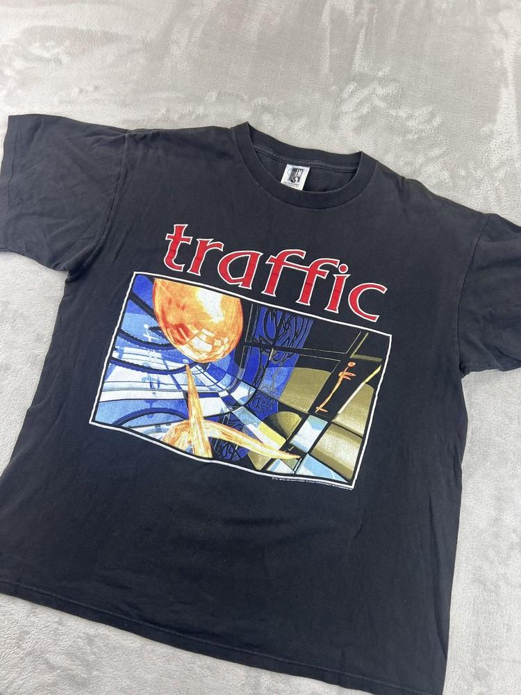 Vintage Traffic Shirt Mens XL Black Far From Home Tour 1994 Made USA Rock 90s XXXXL