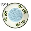 Ginger Grinder Tool Ceramic Garlic Grater Plate, Manual Masher for Kitchen, Non Slip Grinding Dish Quick Puree Maker Chili And Nuts, Kitchen