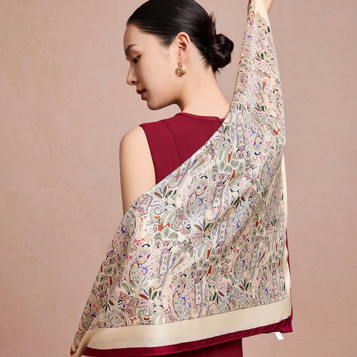 Shanghai Story New Silk Scarf 100%