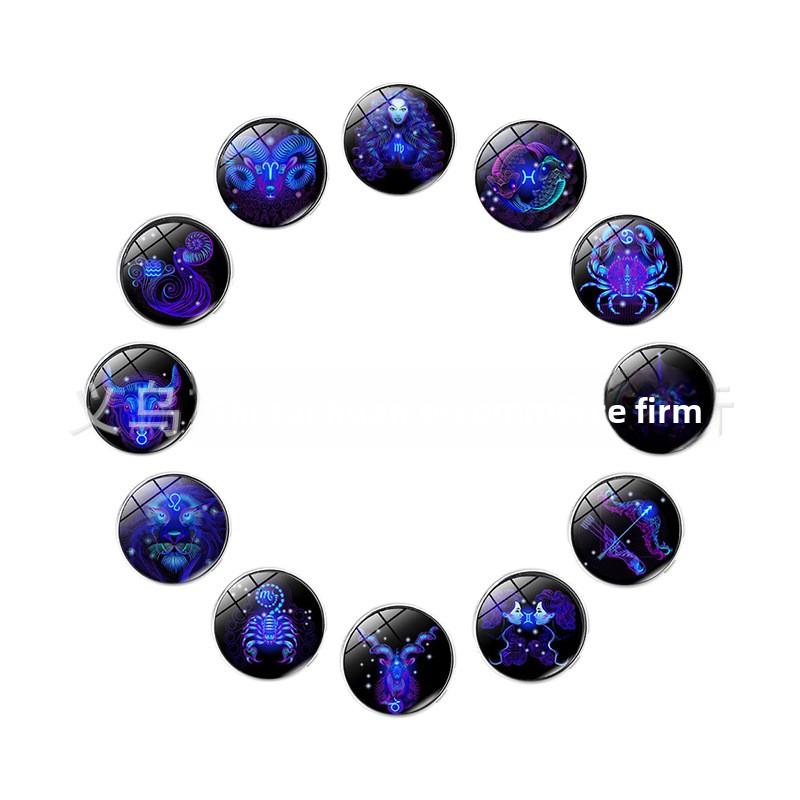 Парный браслет 12 созвездий многослойный плетеный светящийся панк коровья кожа звездное небо браслет