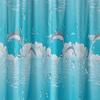 Dolphin PEVA Shower Curtain Thickened Animal  Stainless Steel Buttonhole Waterproof Mildew Proof Translucent Shower Curtain