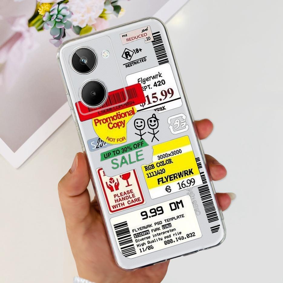 For Realme 10 4G Case Colorful Painted Cover Soft Silicone Phone Case For Realme 10 Pro Plus Realme10 Pro+ Back Cover Coque Capa