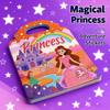 6pcs/set Children Sticker Book Cartoon Scene Reusable Sticker Books Bubble Jelly Paste Sticker Toys Learning Classic Toys