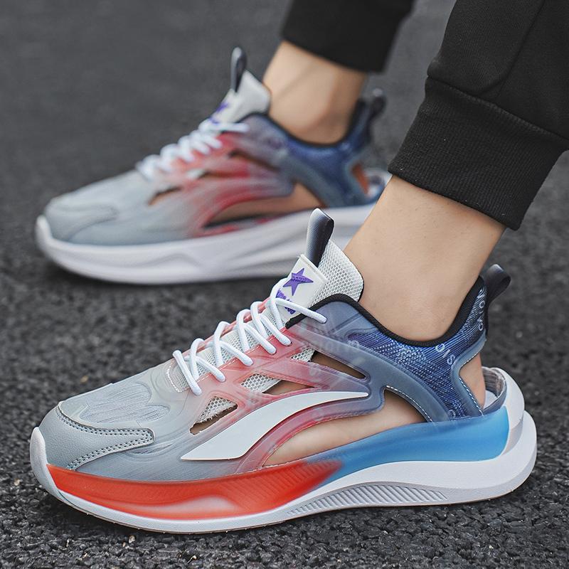 Men Sport Sandals Summer Women Beach Shoes White School Students Mesh Running Sneakers Couple Shoes Breathable Large Size