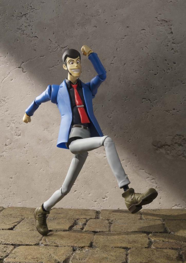 TAMASHII NATIONS Lupin Třetí, pohyblivá malovaná figurka o velikosti přibližně 150 mm, SHFiguarts ABS a PVC