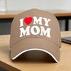 Summer I Love My Mom Baseball Cap Unisex Women I Heart My Mom  Mothers Day Sun Trucker Hat Breathable Baseball Caps