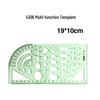 Multi-Function Drawing Template Ruler for Circles, Ellipses, Furniture, Architecture, Geometry, Mathematics, and Interior Design.