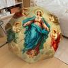 1PC Virgin Mary AngelsAutomatic Open/Close Umbrella with Windproof, 8-Rib Sturdy Canopy, Durable Ribs, Fashionable Design1288A