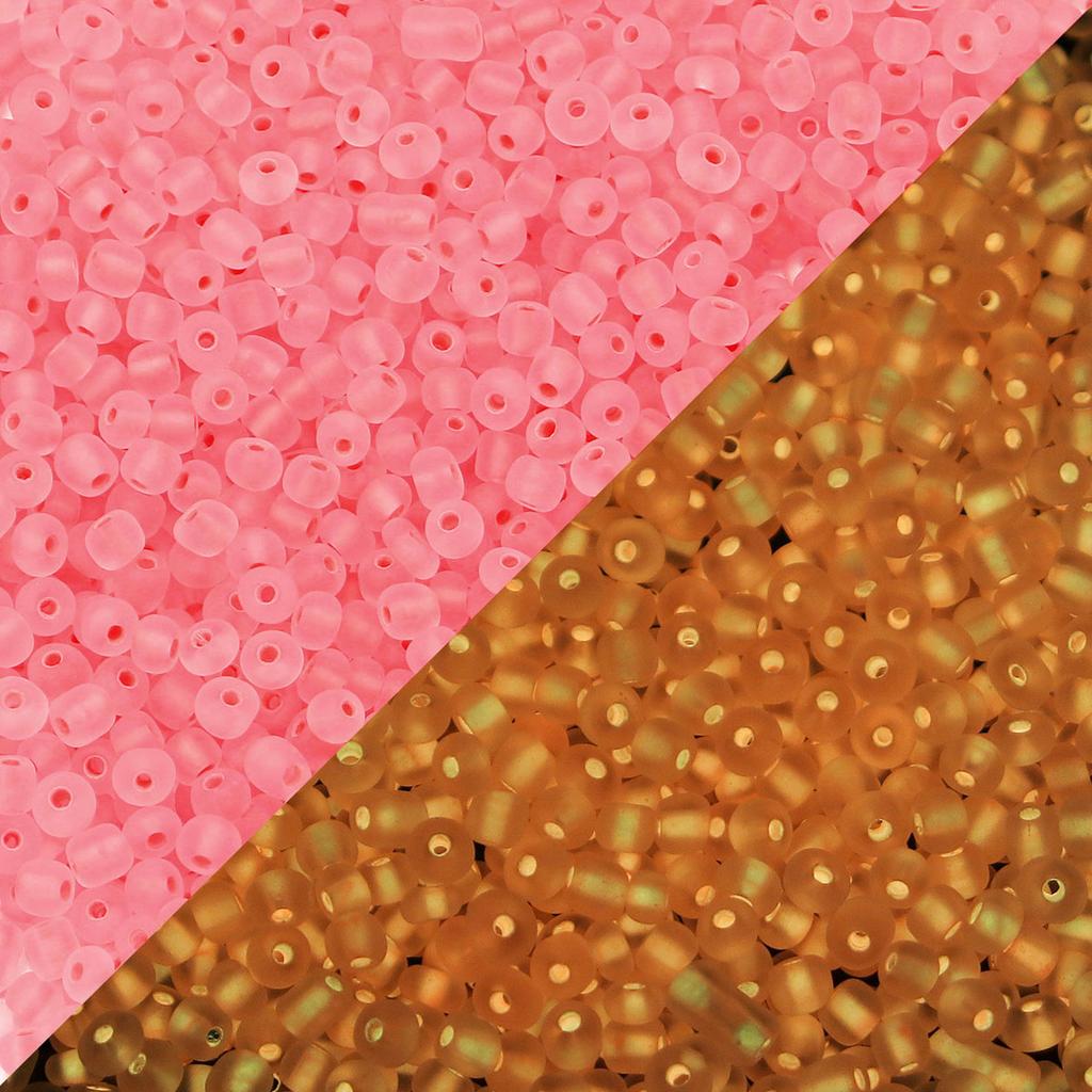 20g/Bag Matte Glass Seed Beads Colorful Luminous Beads Loose Beads For Jewelry Making DIY Earrings Necklace Bracelets Wholesale