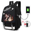 Backpack Anime, Genshin Surrounding Large Capacity Student School Bag Outdoor Travel Bag