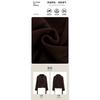 Women French Style Thick Loose Brown Double Breasted Woolen Commute Coat