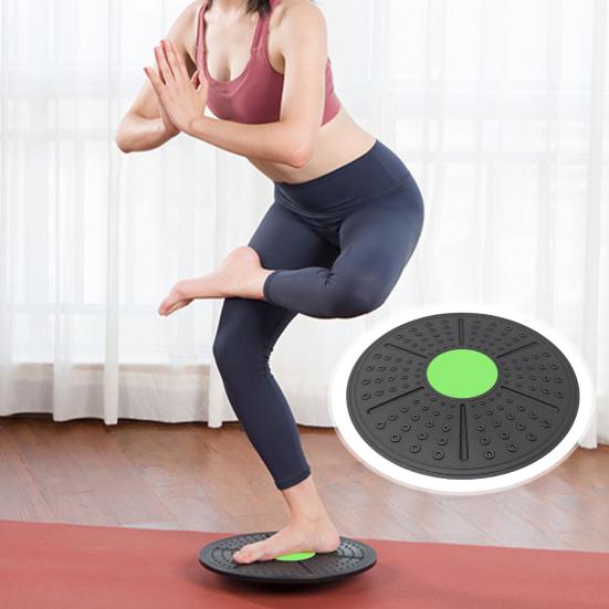 Balance Board Massage Contact Design Anti-slip Round Shape Body Shaping Fitness Waist Twisting Disc Daily Use