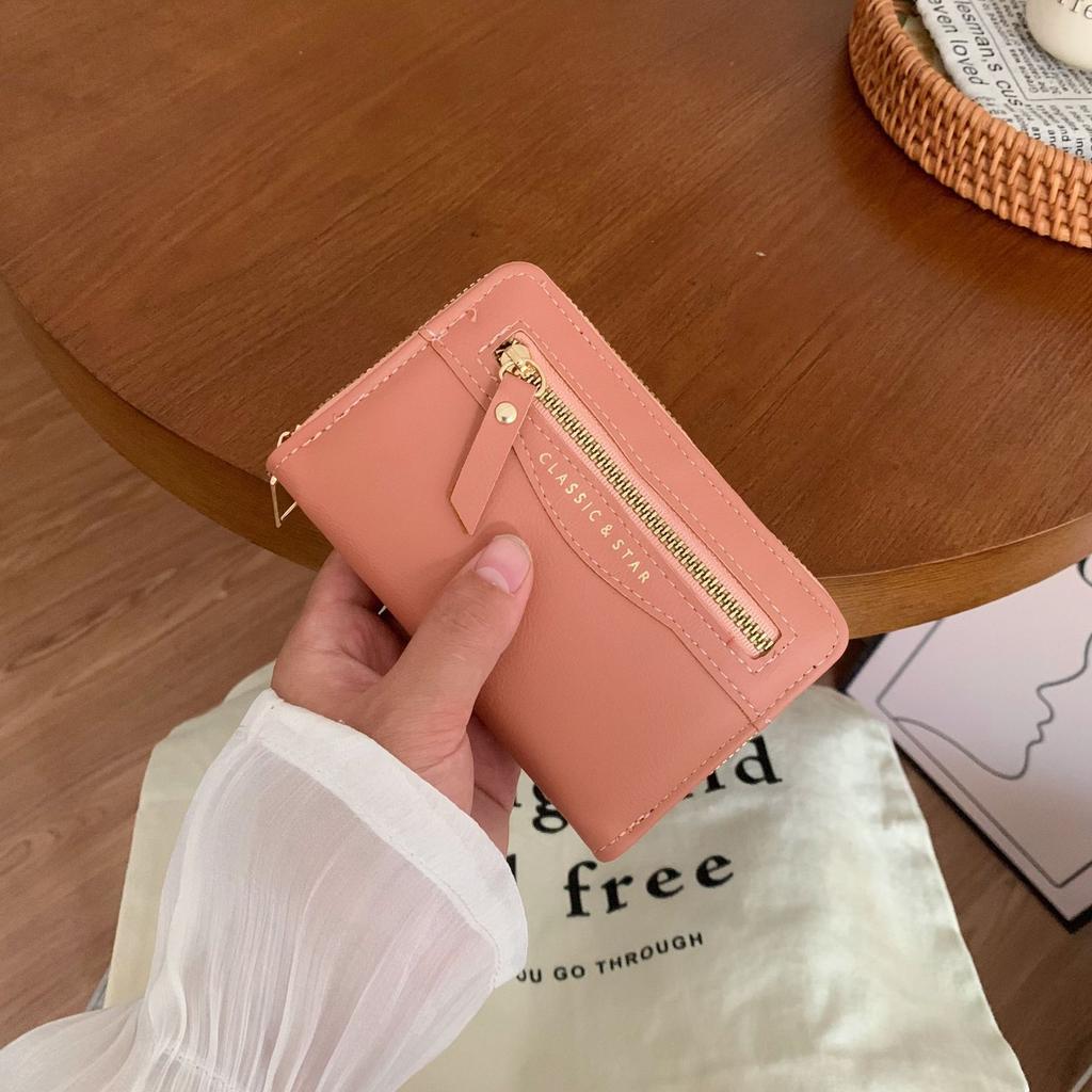 2025 new women's medium and long women's wallet zipper large capacity clutch bag ins female student wallet