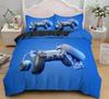 Games Comforter Cover Gamepad Bedding Set For Boys Kids Video Modern Gamer Console Quilt 2 Or 3 Pcs Soft Twin Duvet Cover Set