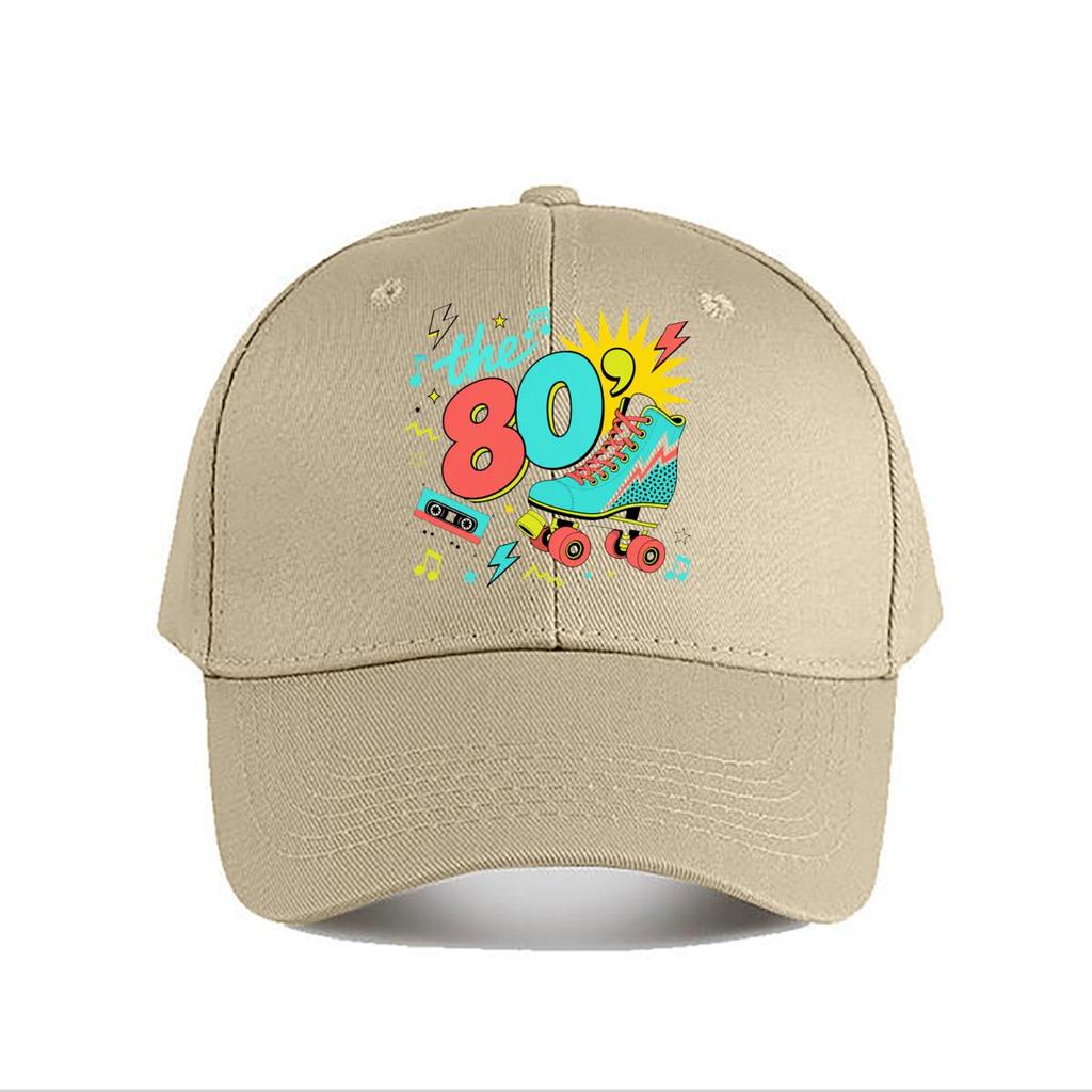 Retro Neon Eighties Dance Vibes Baseball Cap Fashion Outdoor Sports Sunhat Unisex Snapback Cap Womens