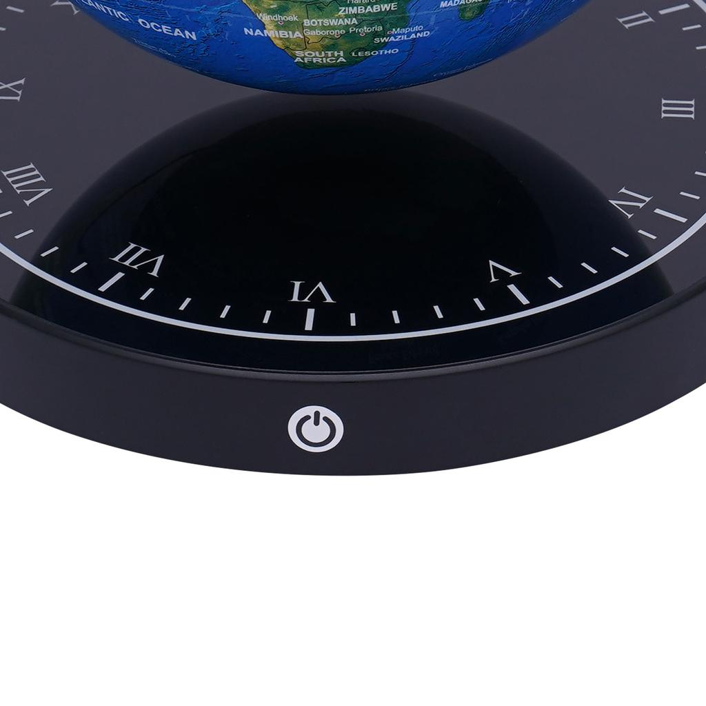 6 Inch Magnetic Levitating Globe with RGB Lights, Floating World Map for Office Desk Decor, Educational Gift for Kids Adults