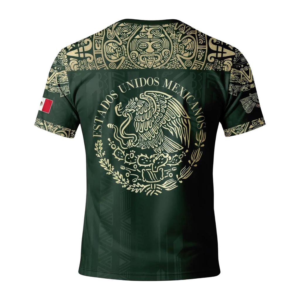 Kids Casual Short Sleeve T Shirt Mexico Themed Letter Print Lightweight Comfortable Summer Top for Boys and Girls