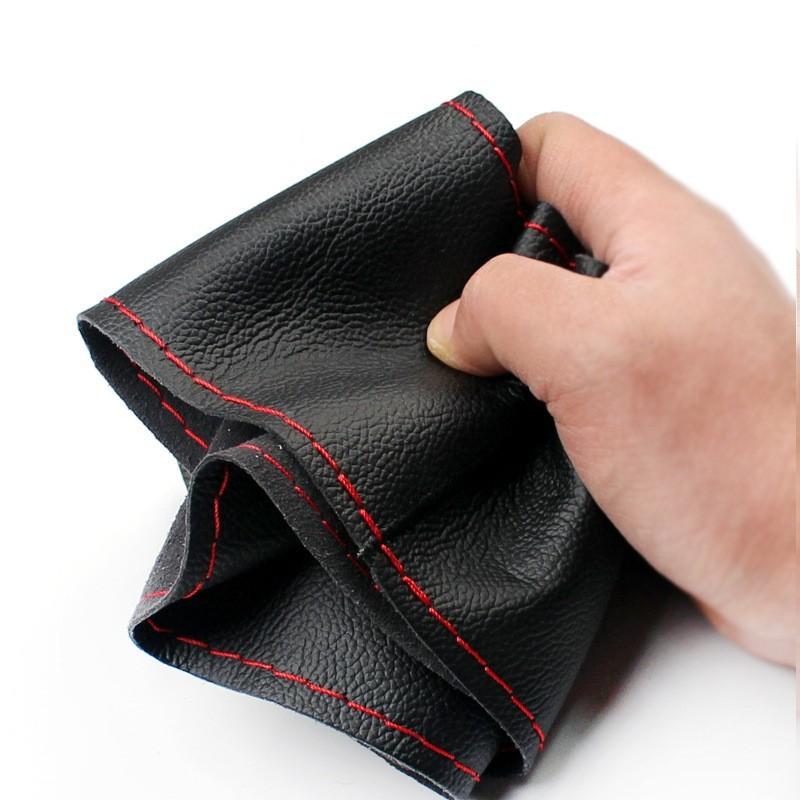 DIY Weiches Fasleder Lenkradbezüge Universell Geflochtenes Auto-Lenkrad Mit Nadel Und Faden Innenzubehör
