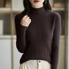 Pure Cotton Half Turtleneck Pit Sweater for Women In Autumn and Winter New Base Shirt Long-sleeved Sweater