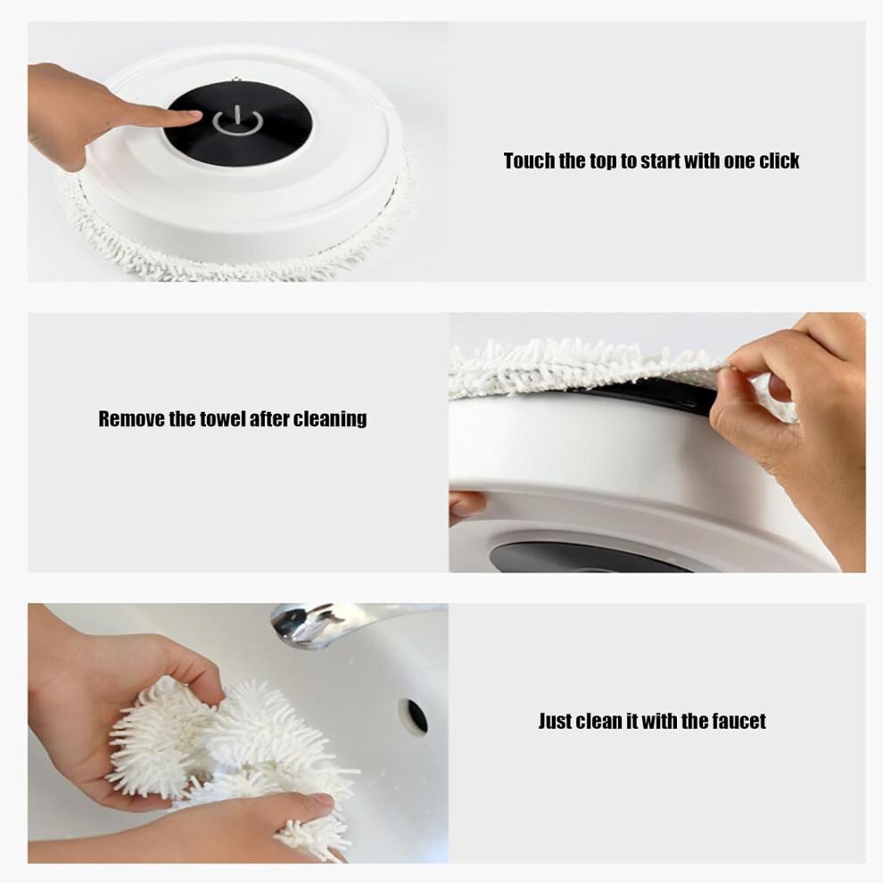 Robot Vacuum and Mop Combo 2 In 1 with Smart Navigation for Pet Hair Carpet and Small Spaces White