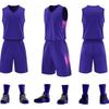 Unisex Basketball Practice Jersey Set With Custom Print - Breathable Mesh Training Vest Men Women