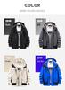 2023 European Winter Plus Size Waterproof Windproof Hooded Outdoor Two-piece Climbing Set
