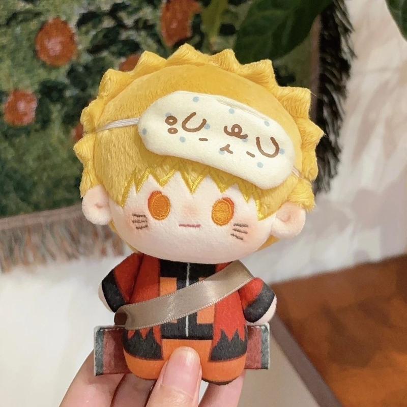 Hot New 2D Kawaii Naruto Cotton Doll Plush Doll Anime Cute Uzumaki Naruto Peripheral Stuffed Animals Plush Mini Doll Toy Gifts