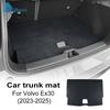 Decal Flannel Suede Rear Trunk Pad for Volvo EX30  2024 2025 Accessories Anti-dirty Cargo Liner Mat Cover