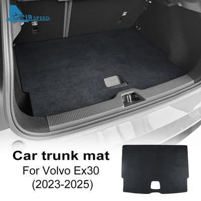 Decal Flannel Suede Rear Trunk Pad for Volvo EX30 2024 2025 Accessories Anti-dirty Cargo Liner Mat Cover