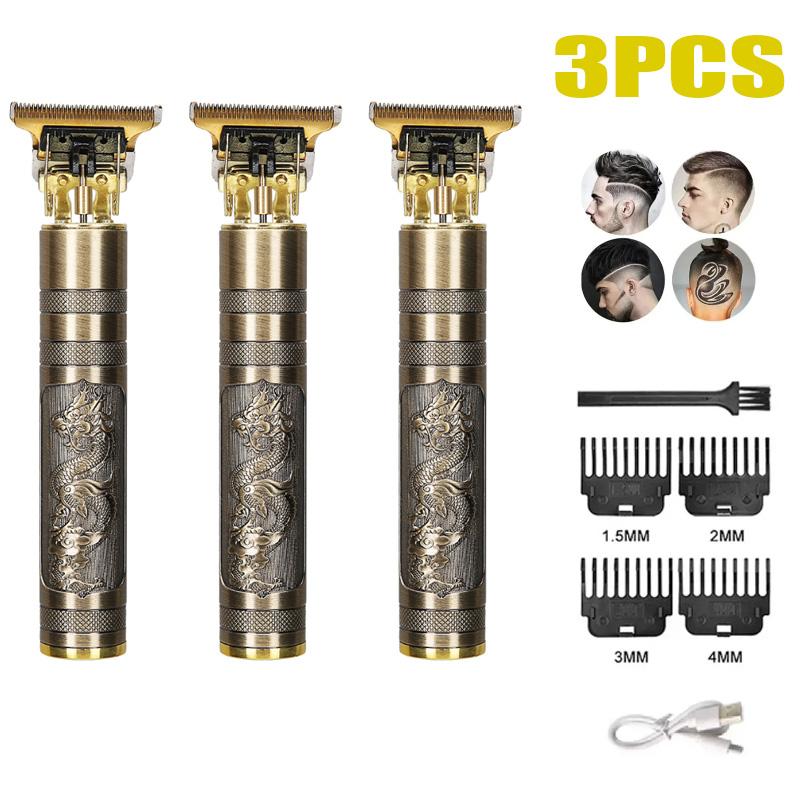 2025 New Vintage T9 Hair Cutting Machine Men's Electric Shaver Rechargeable Hair Trimmer Beard Clipper Barber Hair Cut Hot Sale