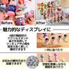 East Leaf Acrylic Display Stand, Display Stand, Shelf, Figure Collection Case, Tiered Display Stand (4 Tiers, 40cm Wide)